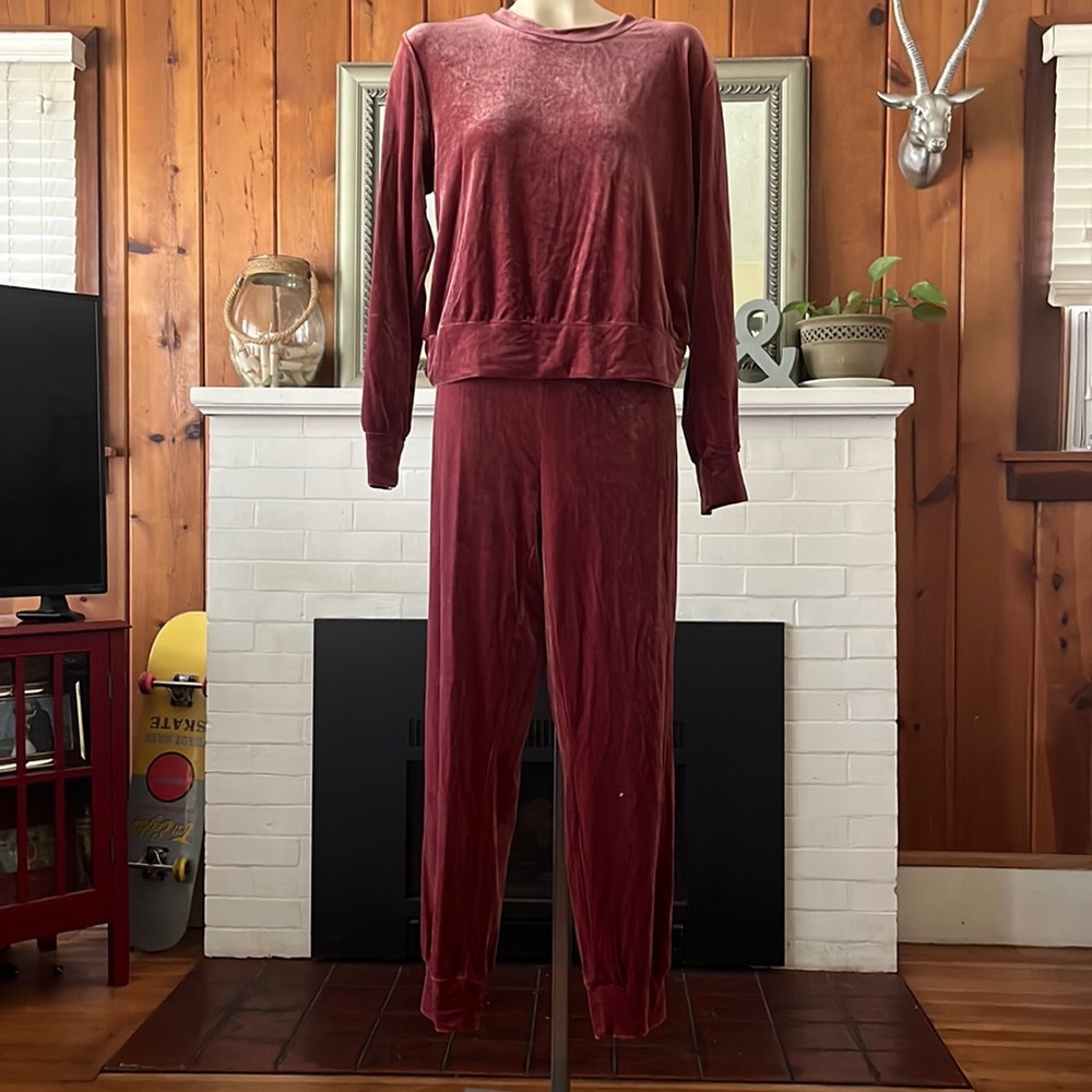 Modcloth “Velvet” Top & Jogger Pant